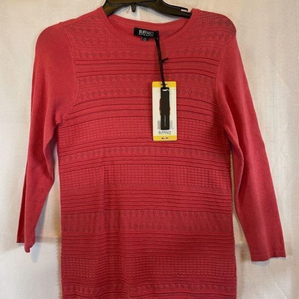 2/$40.  Buffalo By David Bitton Womens Coral Lightweight Sweater Size Small
